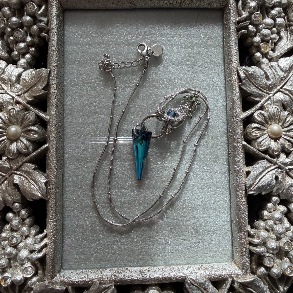 Touchstone Crystal by Swarovski Bermuda Triangle Necklace “Retired”